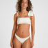 Modelujące Majtki Bikini z Wysokim Stanem Aruba, Biały