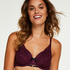 Selene Non-Padded Underwired Bra, Fioletowy