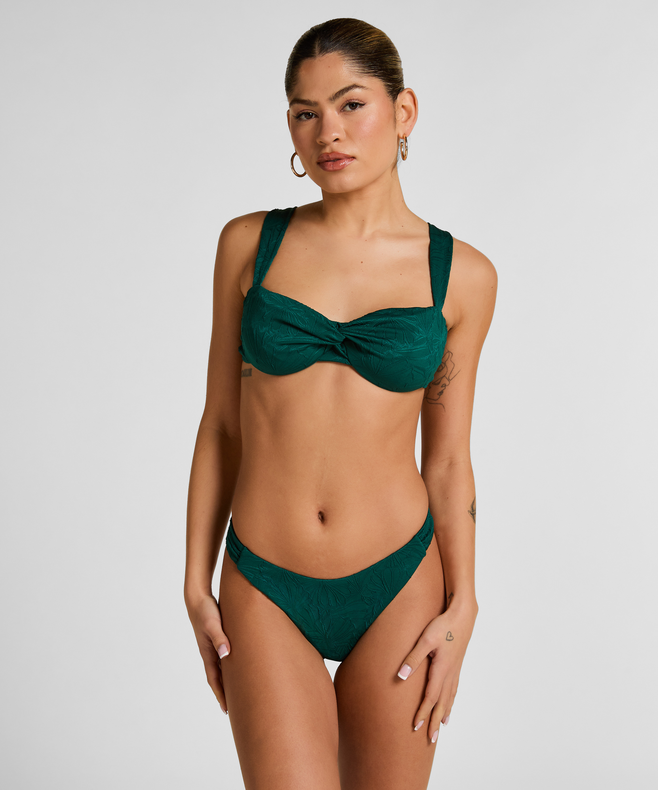 Figi Bikini Azua Highleg, Zielony, main