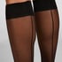 Skarpetki Sheer Back Seam, Czarny