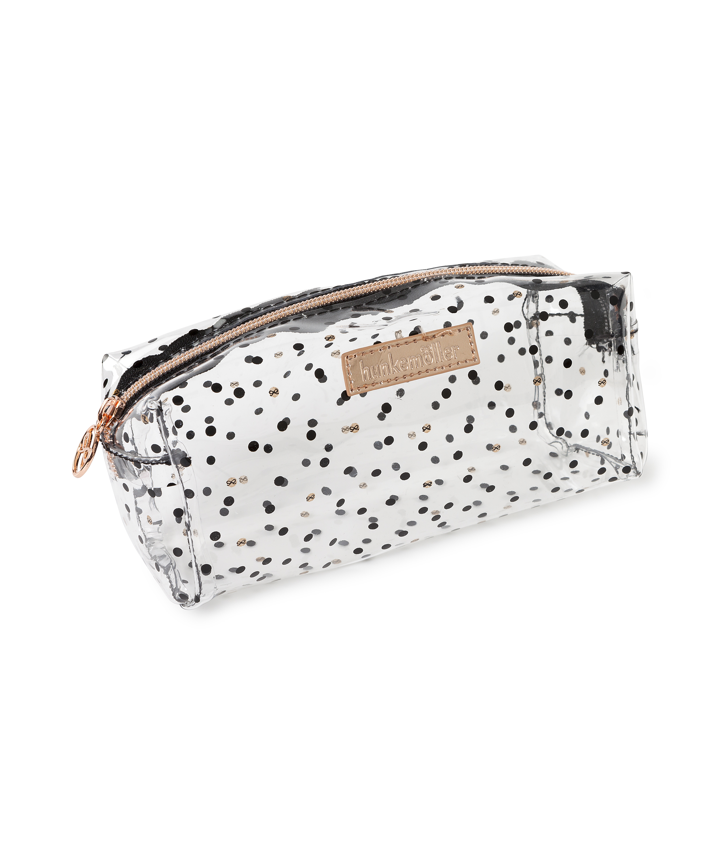 Dotted Make-Up Bag, Czarny, main