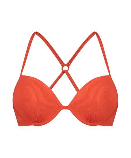 Top bikini Aruana Rib, Pomarańczowy