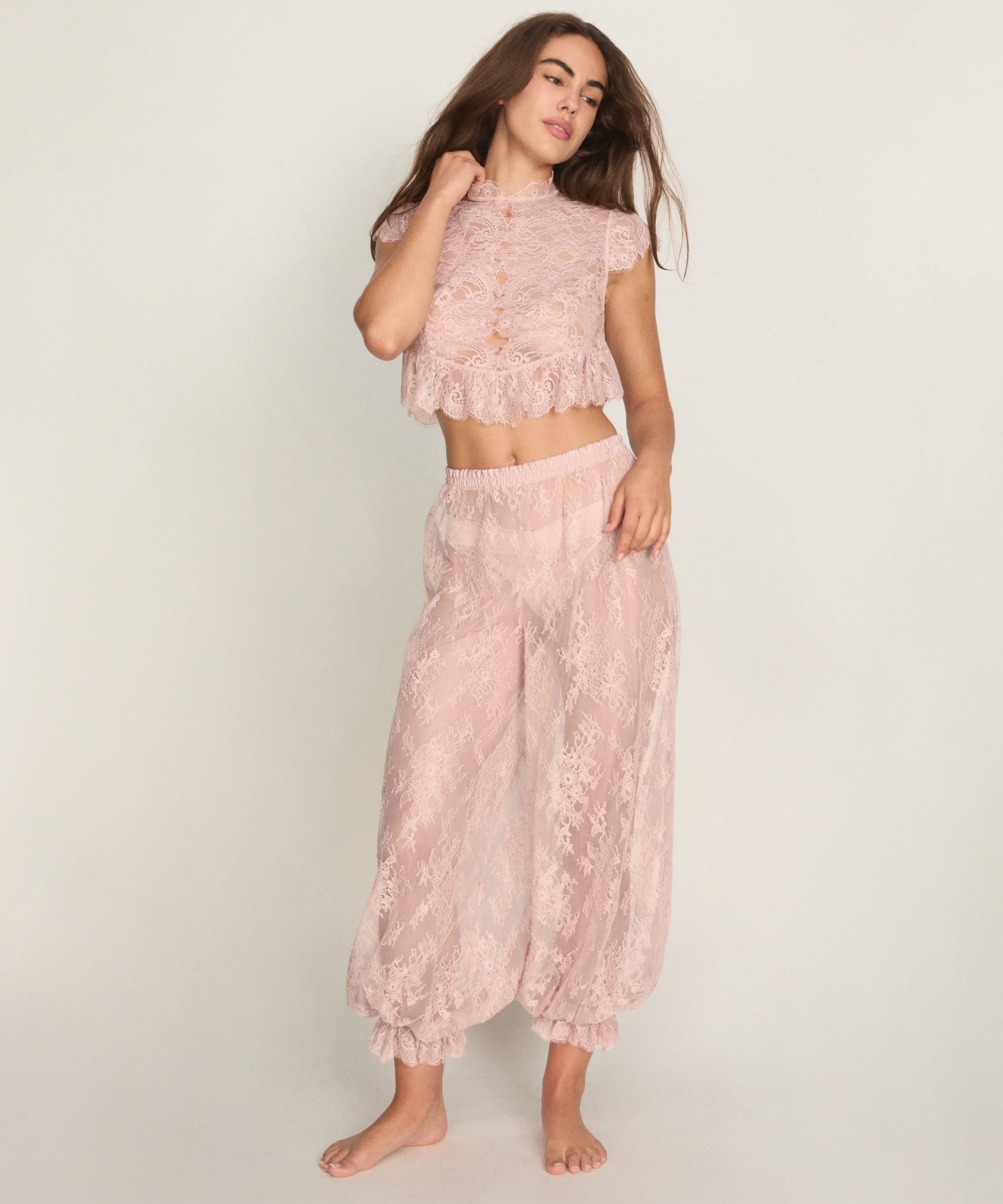 Top Allover Lace Legacy, R&oacute;żowy, main