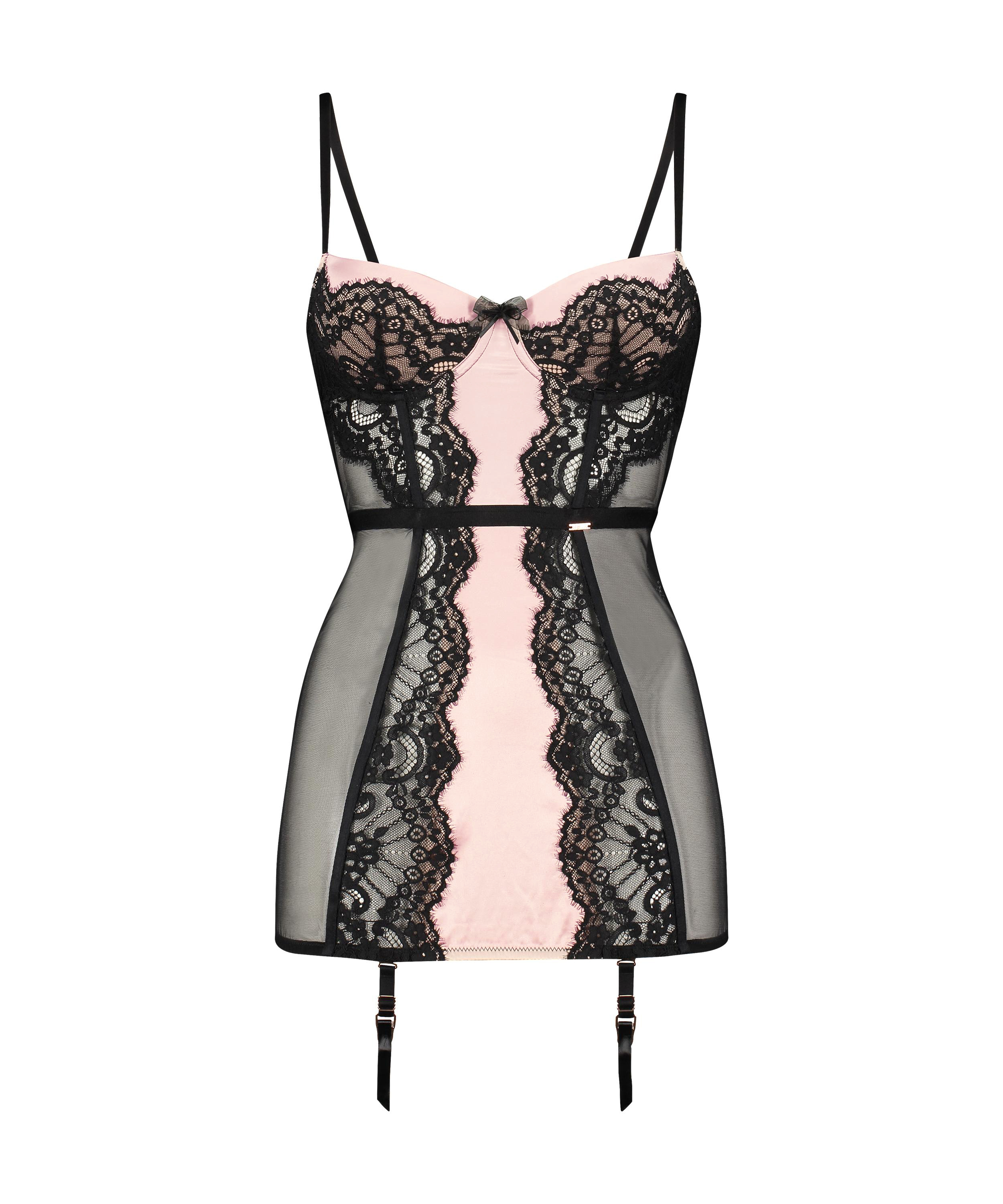 Usztywniona halka z fiszbinami Amelia, Czarny, main