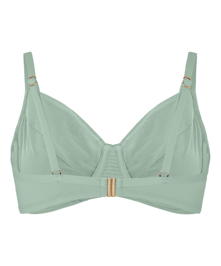 Nieusztywniona g&oacute;ra od bikini z fiszbinami Luxe, Zielony