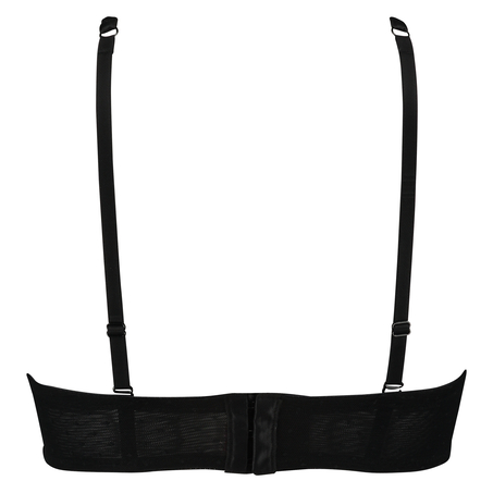 Padded strapless underwired bra Ramona, Czarny