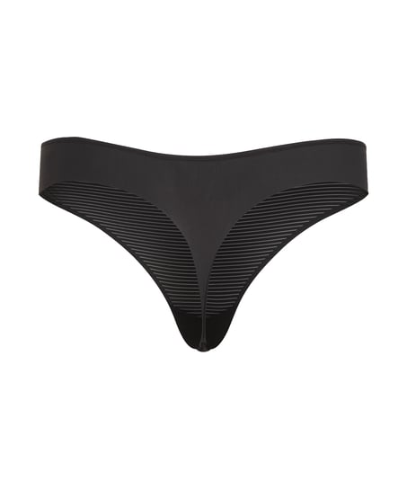 Stringi Invisible Stripe Mesh, Czarny