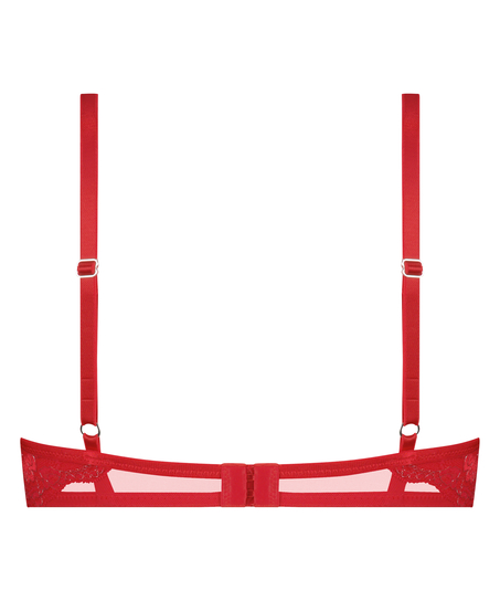 Biustonosz usztywniany z fiszbinami Annie, Czerwony