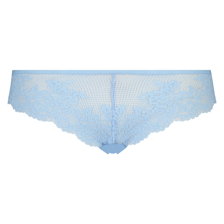 Thong Invisible lace front, Niebieski