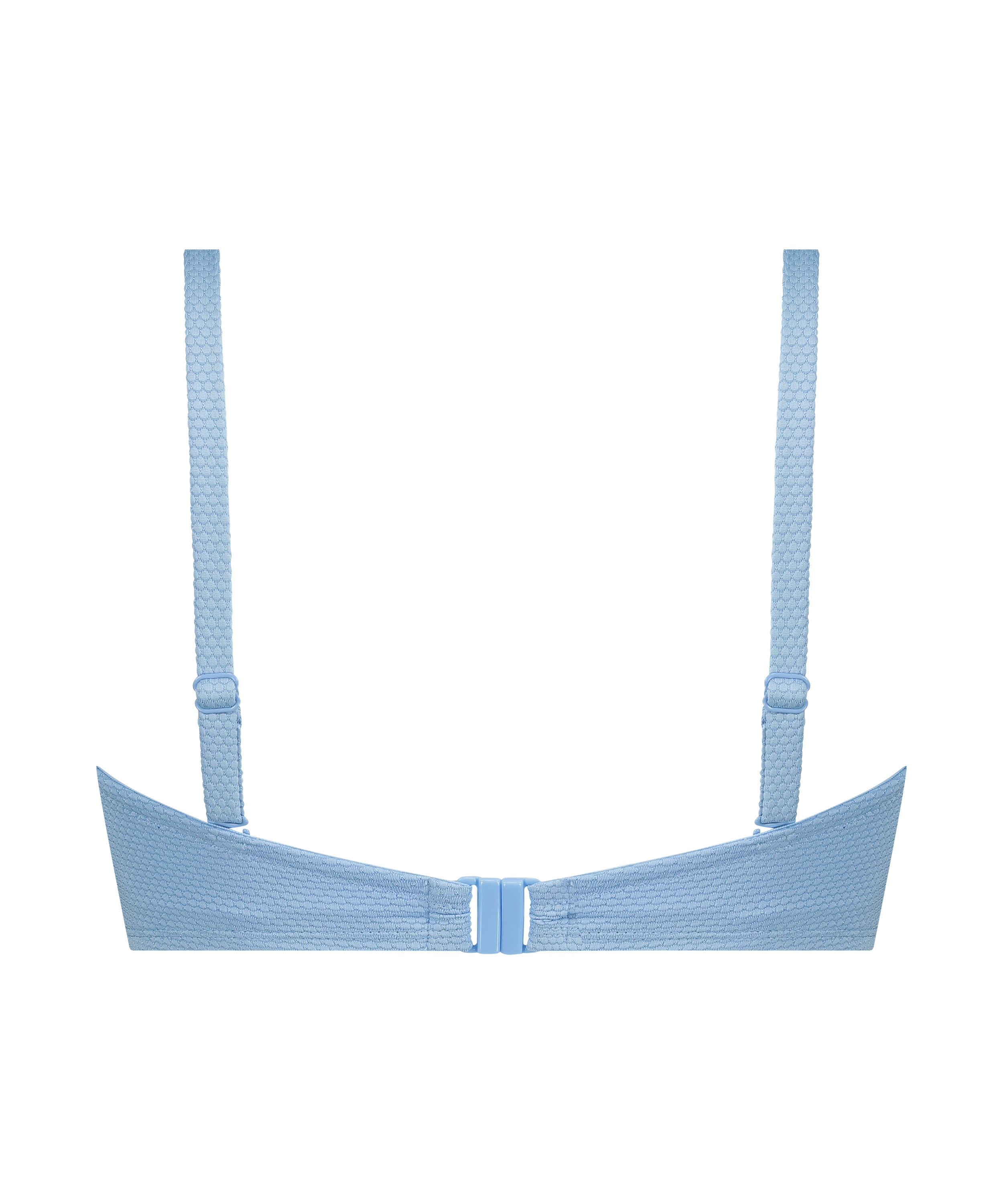 G&oacute;ra od bikini push-up z fiszbinami, z falowanym brzegiem, miseczki A &ndash; E, Niebieski, main