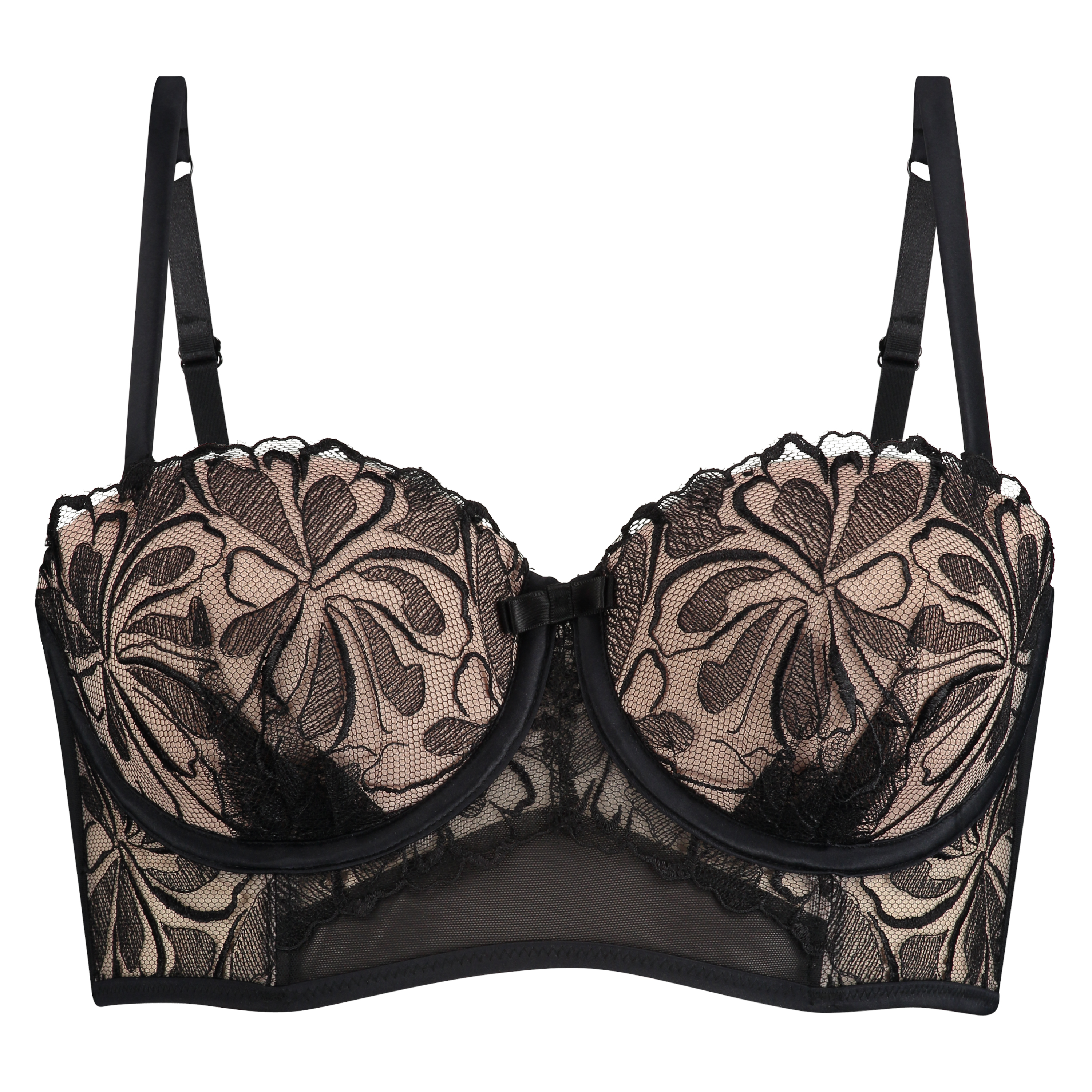 Reem Padded Underwired Bra, Czarny, main