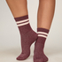 Skarpety Lurex Stripe, Fioletowy