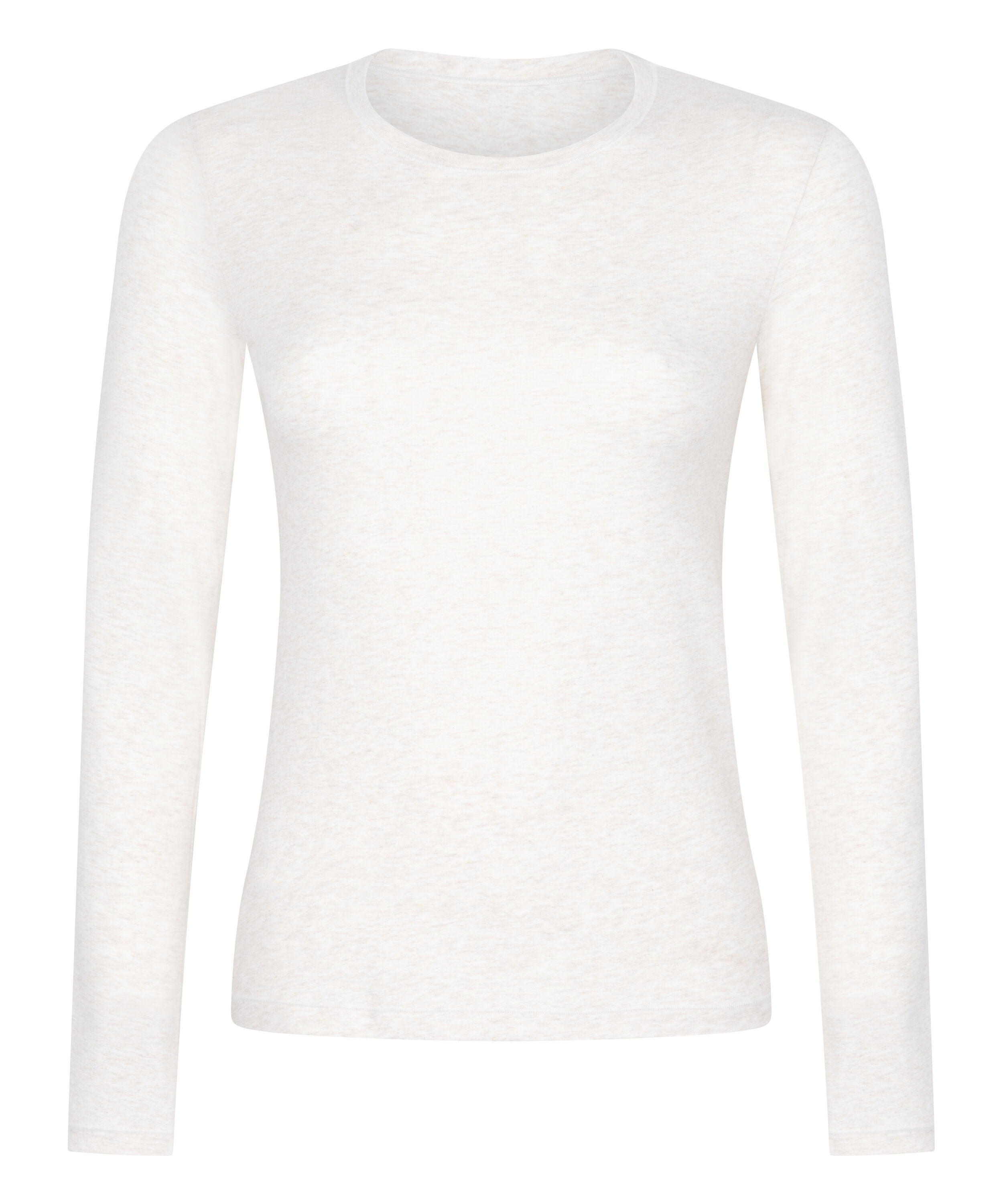 Bluzka z długim rękawem z miękkiej bawełny, Beżowy