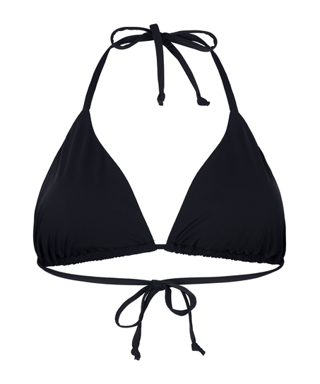 Triangle Bikini Top Luxe, Czarny