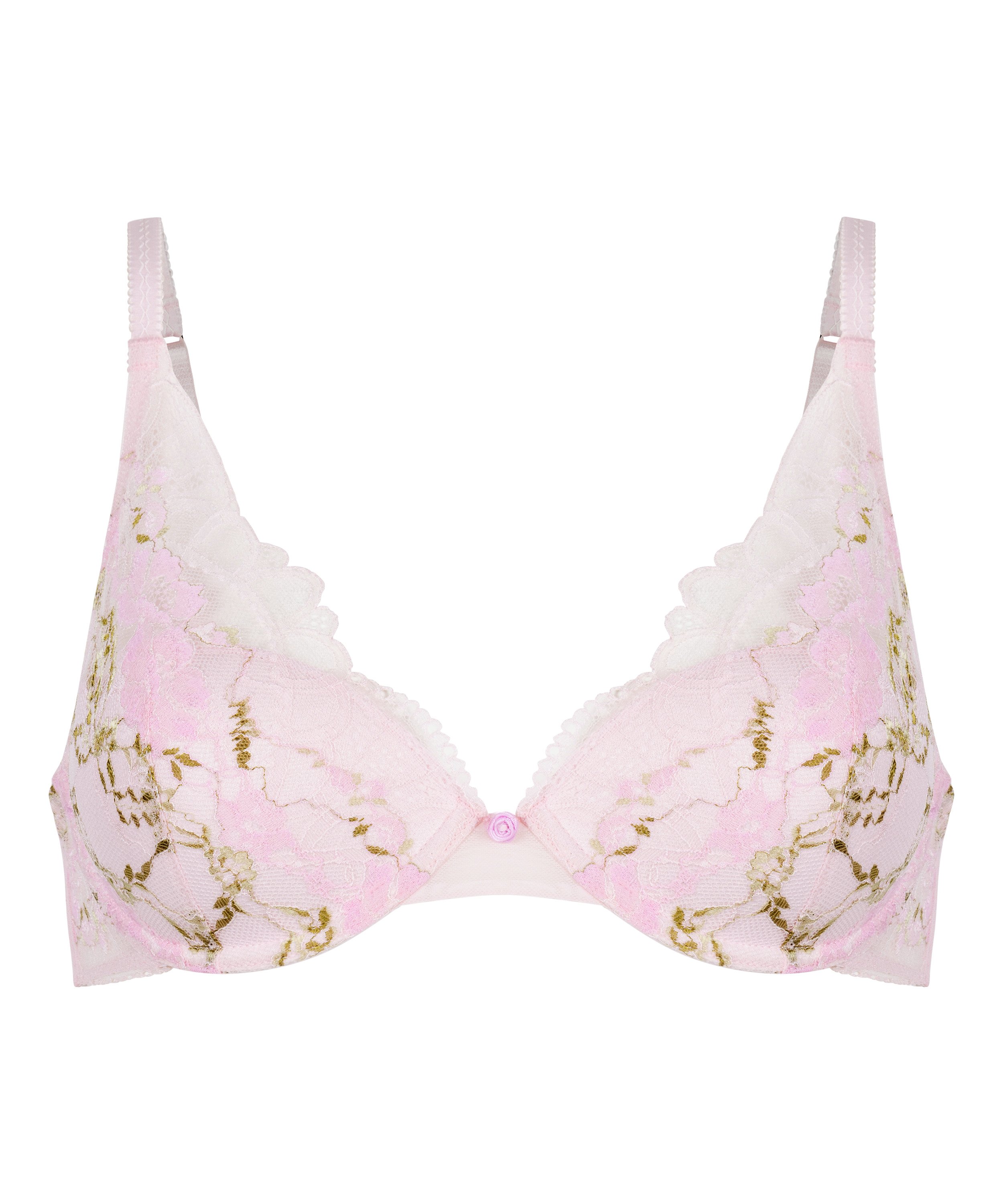 Biustonosz Miri z Fiszbinami i Wyści&oacute;łką, R&oacute;żowy, main