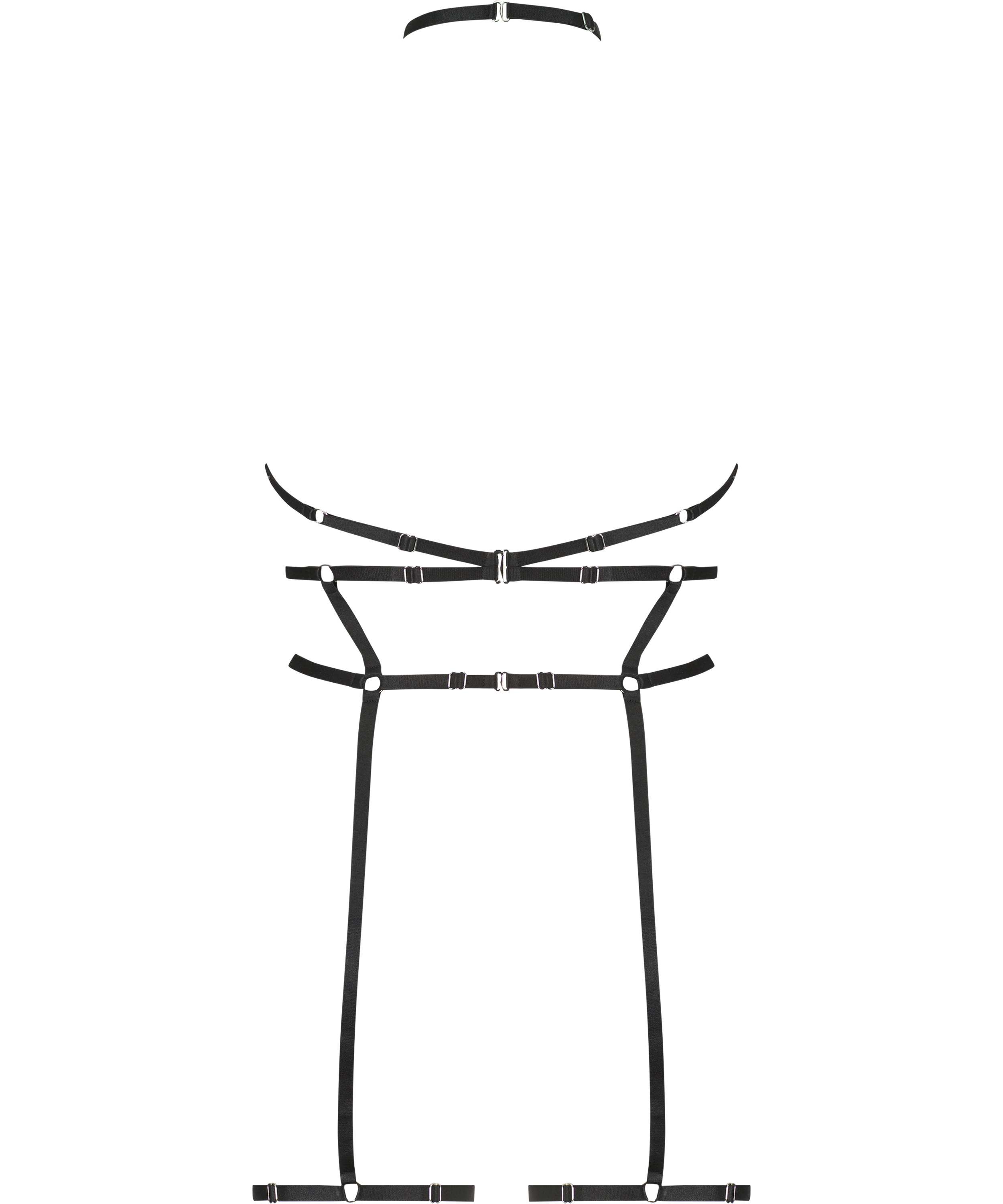 Prywatna uprząż z kryształu g&oacute;rskiego, Czarny, main