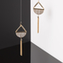Marble Statement Earrings, Ż&oacute;łty