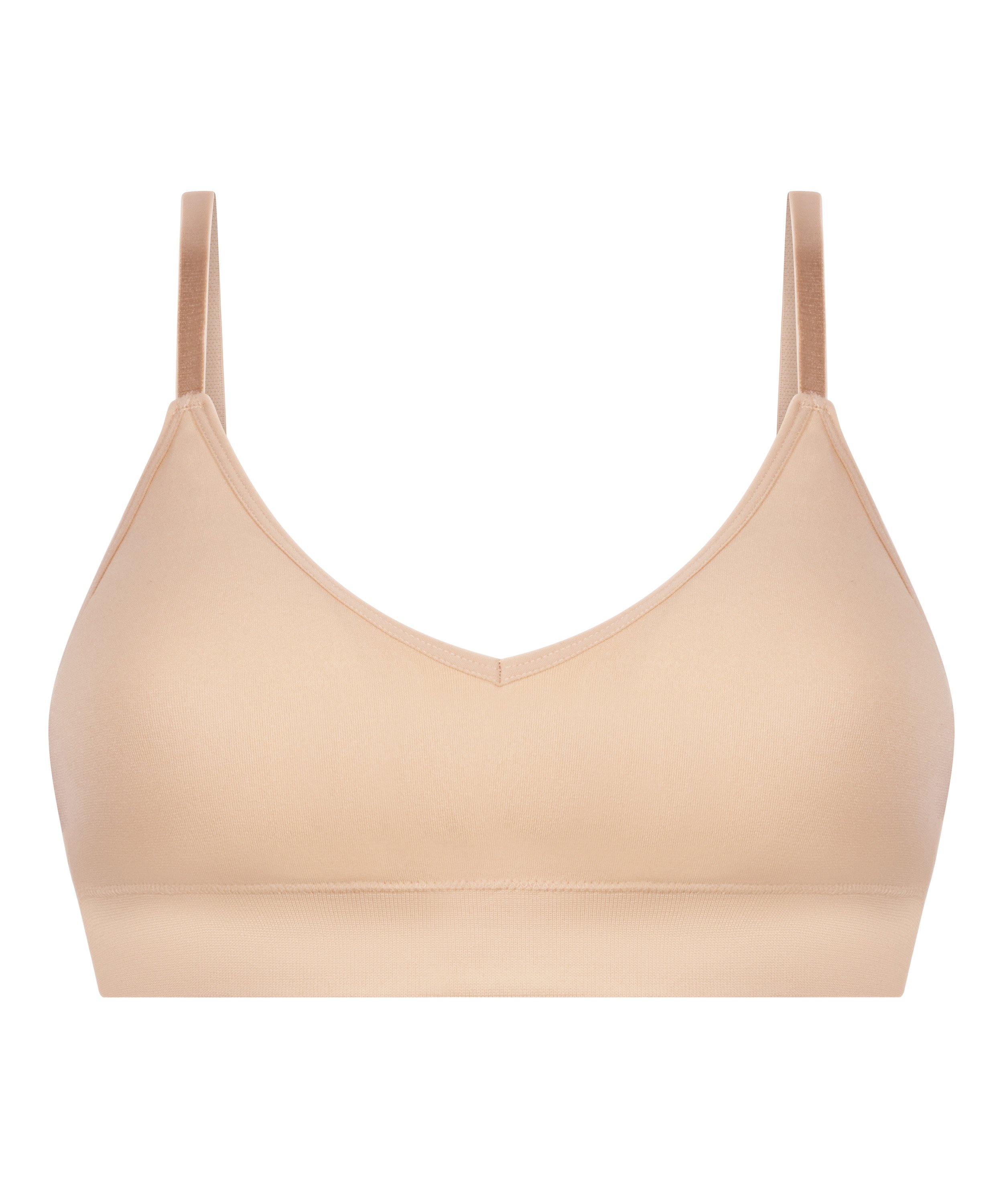 Tr&oacute;jkątny biustonosz bralette Dide, Beżowy, main
