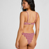 Usztywniany Biustonosz Bikini z Fiszbinami Amalfi, Czerwony