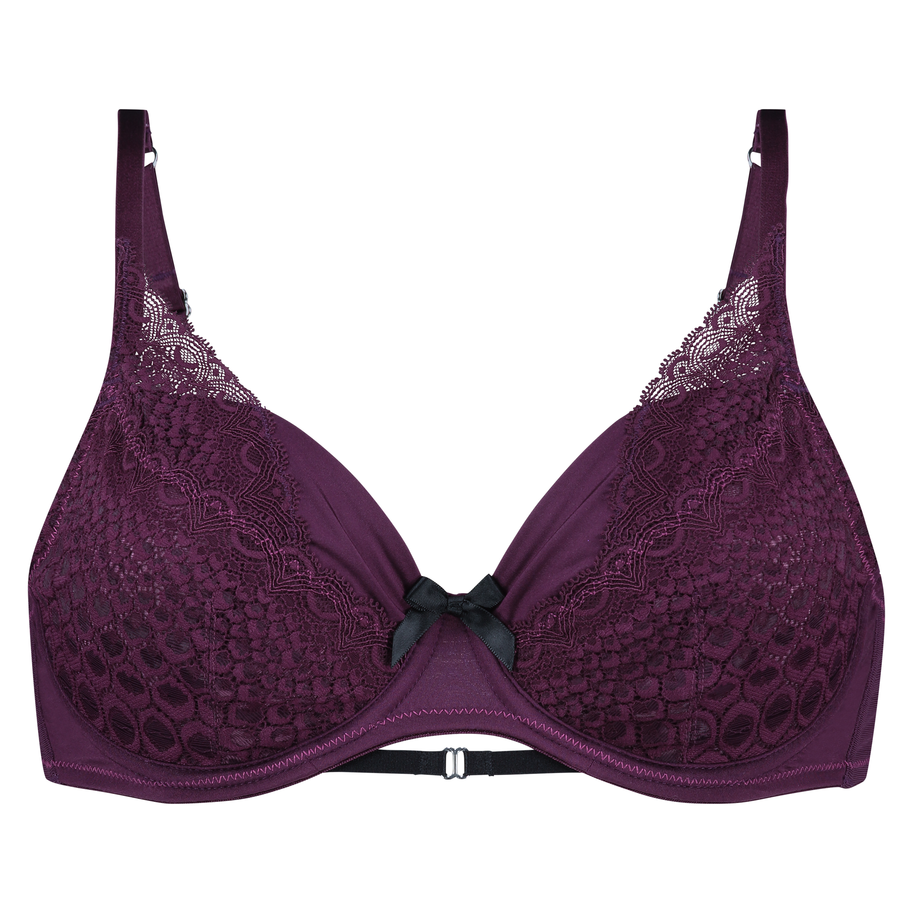 Selene Non-Padded Underwired Bra, Fioletowy, main