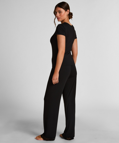 Zestaw piżamowy Nana, Czarny