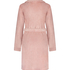 Szlafrok z polaru z zamkiem błyskawicznym, Różowy