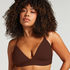 Tr&oacute;jkąt Bralette Smooth, Brązowy