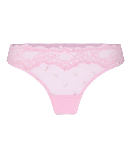 Suspenderbelt Flora, R&oacute;żowy