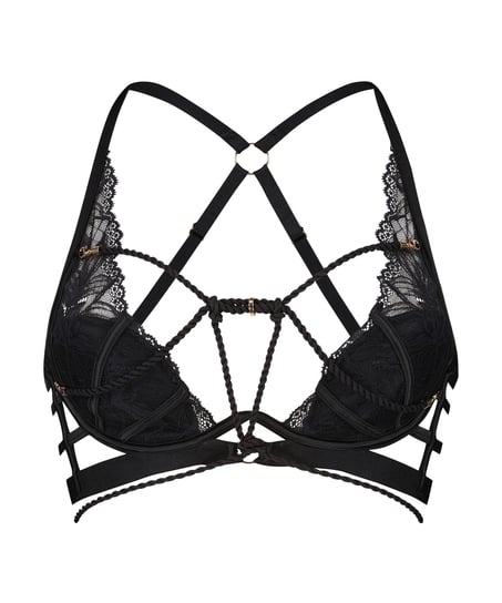 Biustonosz usztywniany z fiszbinami Bellini, Czarny