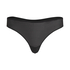 Niewidoczne pod ubraniem stringi z paseczkami i siateczką, Czarny
