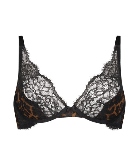 Biustonosz nieusztywniany z fiszbinami Bliss, Czarny