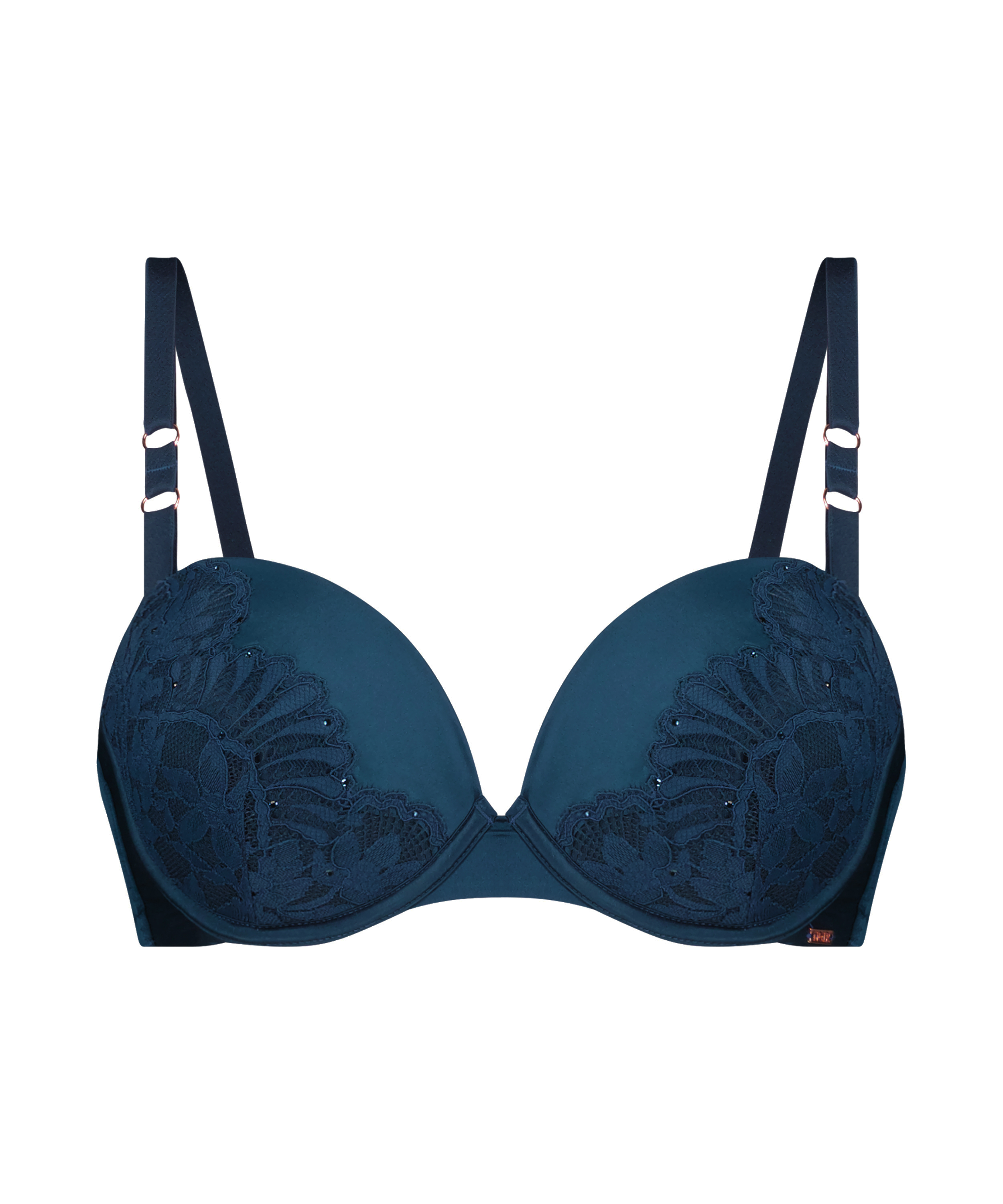 Usztywniany biustonosz z fiszbinami Josien, Niebieski, main