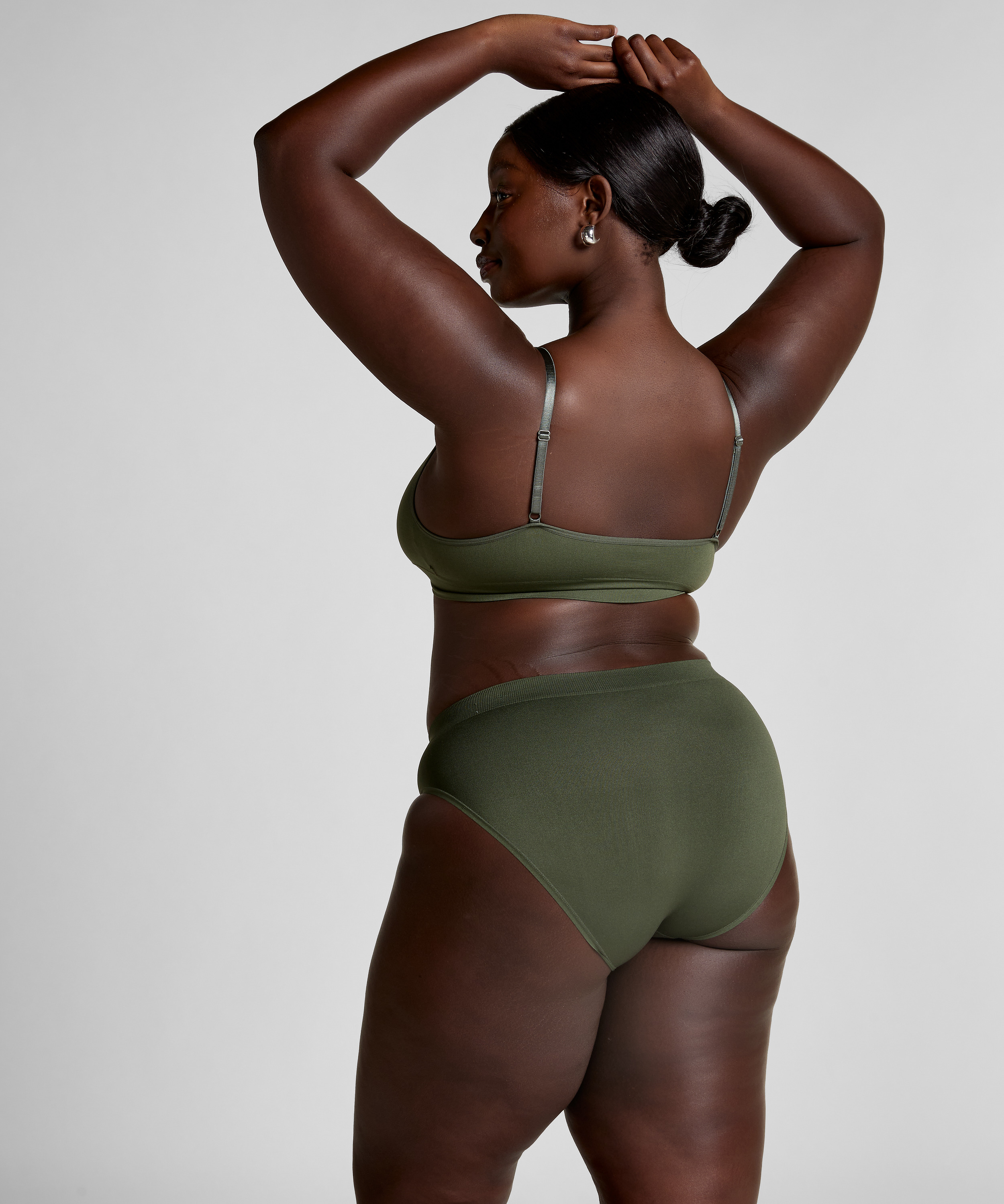 Tr&oacute;jkątny biustonosz bralette Dide, Zielony, main