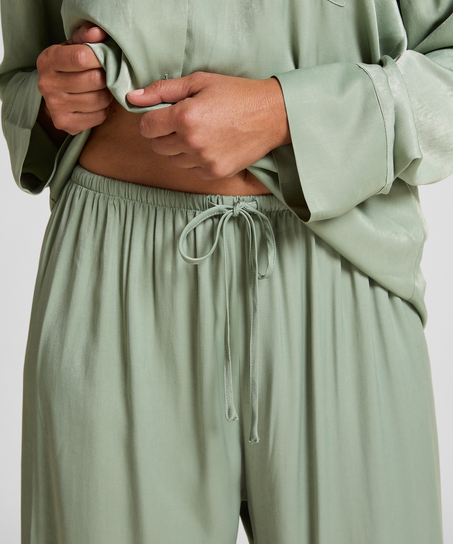 Spodnie z satyny, Zielony