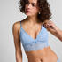 Tr&oacute;jkątny biustonosz bralette Posie, Niebieski