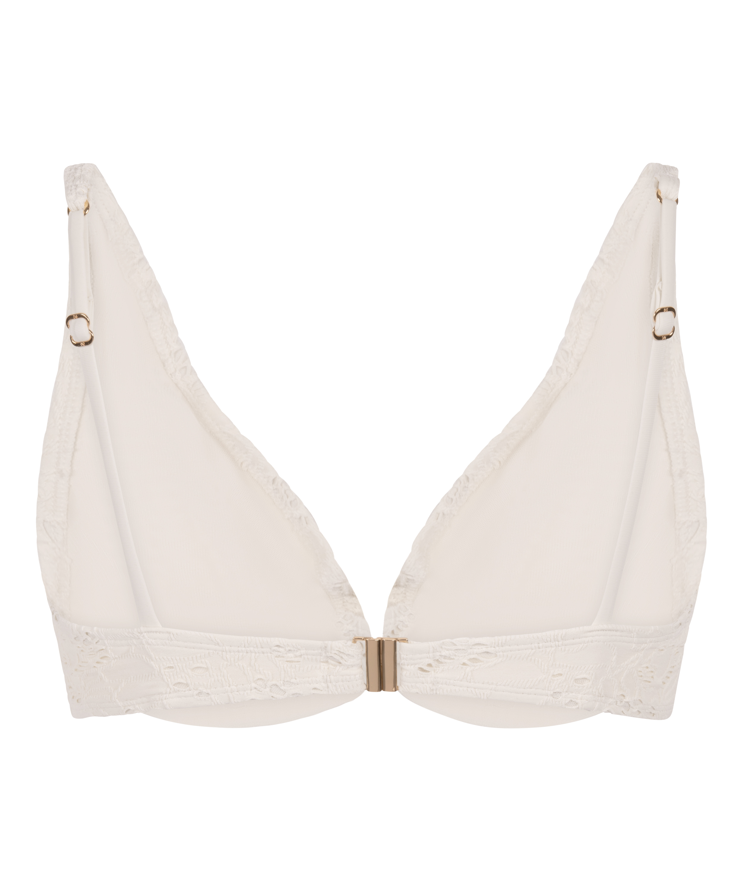 Szydełkowy top bikini Crochet, Biały, main