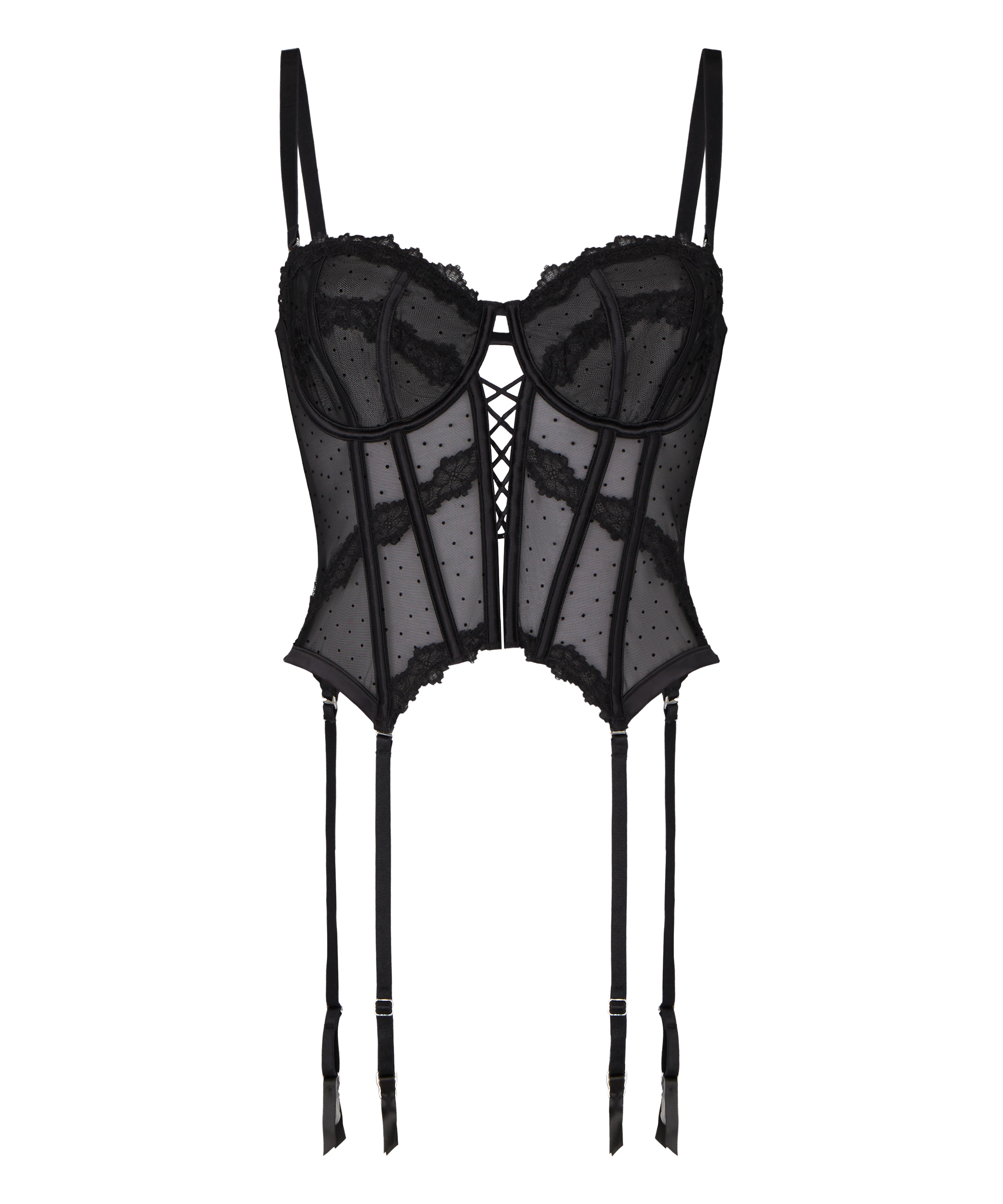 Bustier Kat, Czarny, main