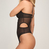 High Waisted Brazilian Miri, Czarny