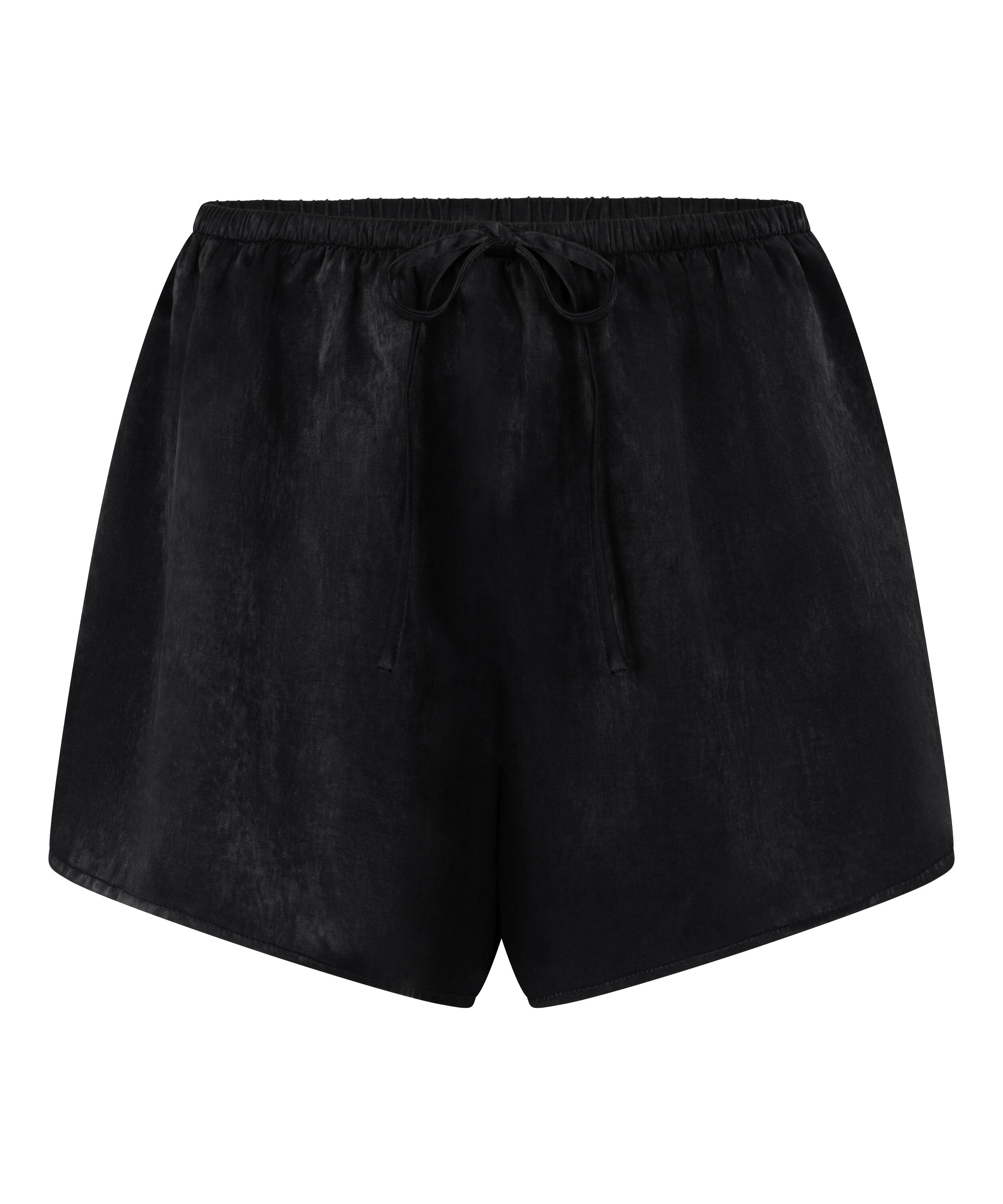 Satin Shorts Ayla, Czarny