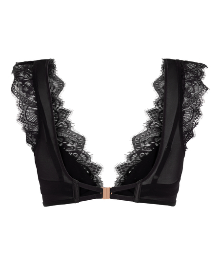 Usztywniany zabudowany biustonosz z fiszbinami Zoe, Czarny