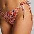 Majtki Bikini Wysoko Krojona Tiki, Pomarańczowy