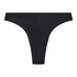 Majtki Bikini Wysoko Krojona Crinkle, Czarny