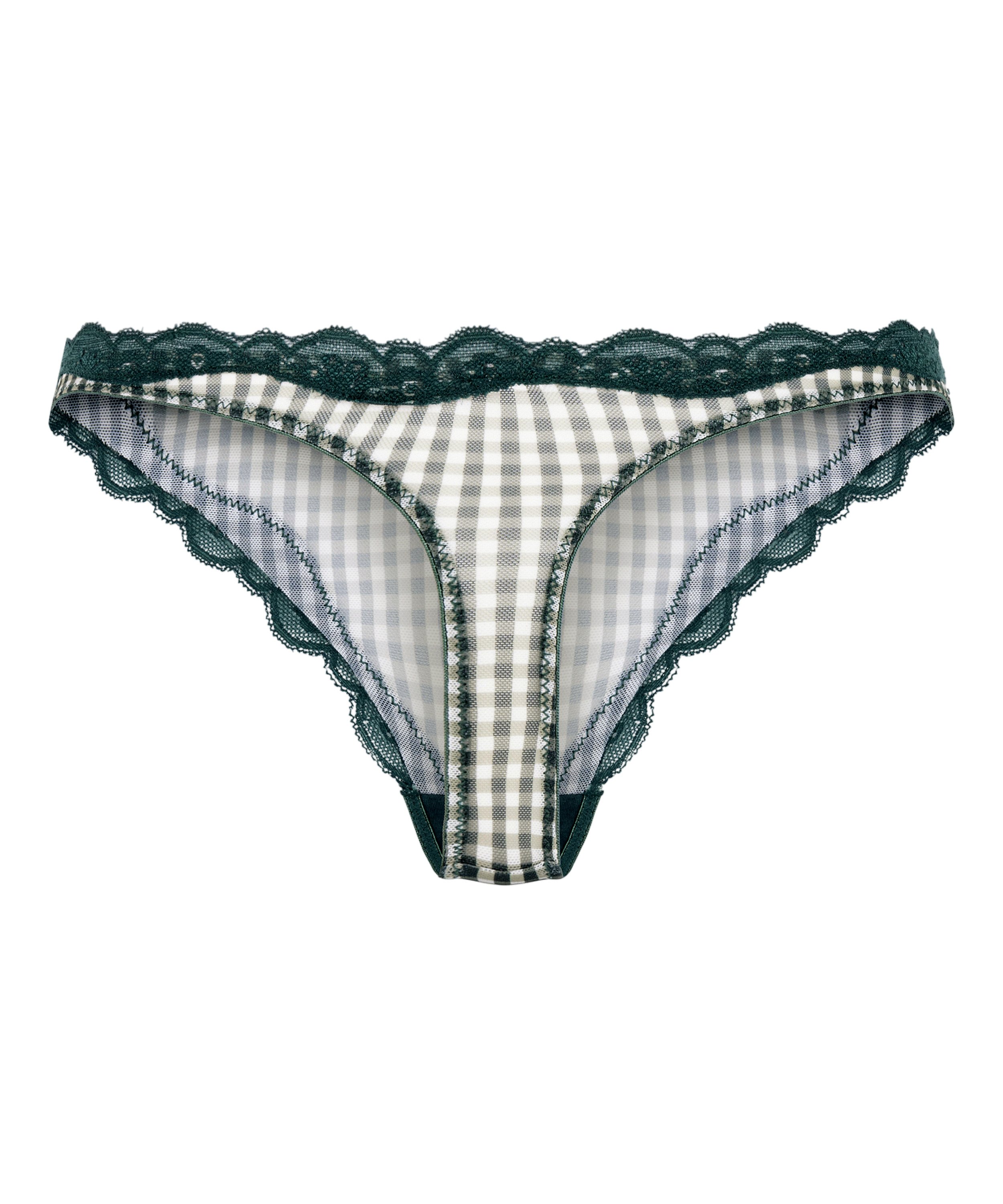 Stringi z wysokim wycięciem Liz, Zielony, main