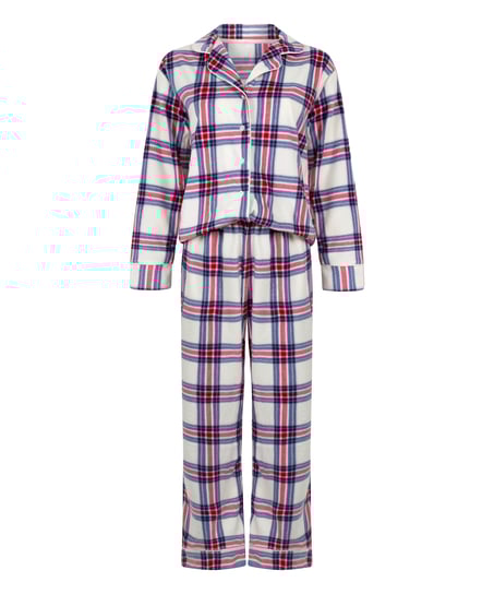 Zestaw piżamowy z polaru, Biały