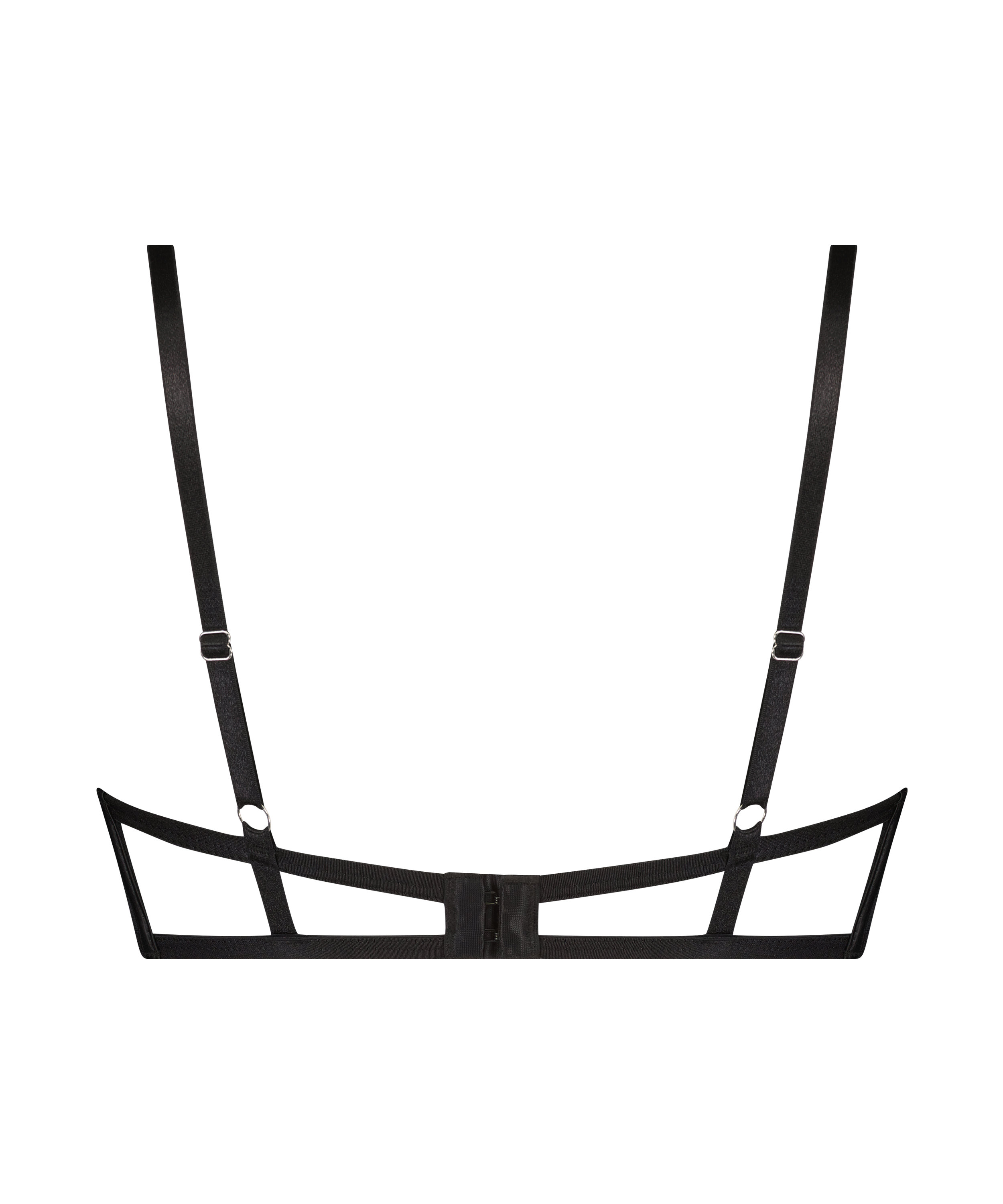 Usztywniony biustonosz demi z fiszbinami Monroe, Czarny, main