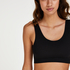 Seamless bralette, Czarny