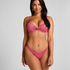 Usztywniany top bikini Lanai z fiszbinami, R&oacute;żowy