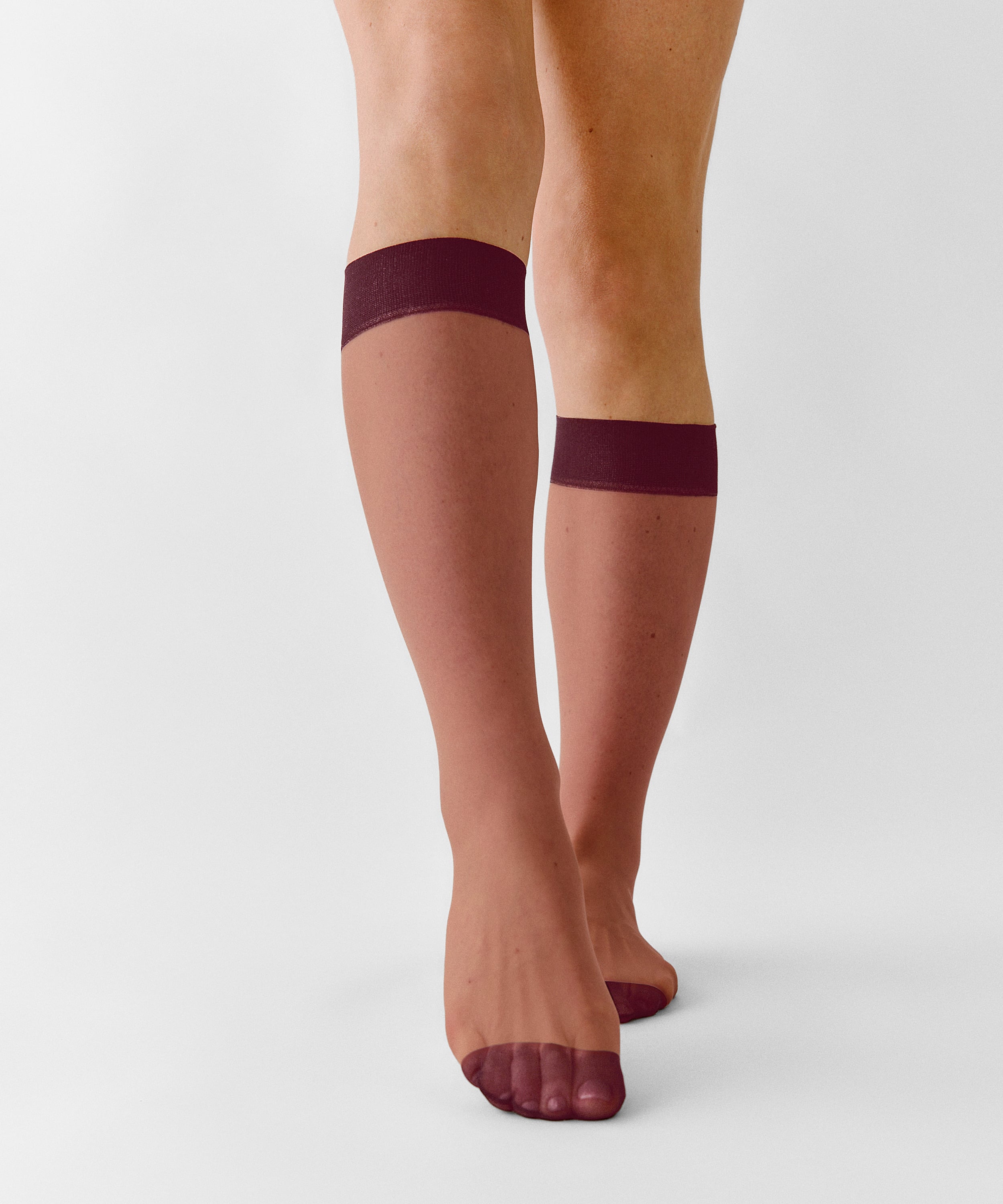 Skarpetki Sheer Back Seam, Fioletowy, main
