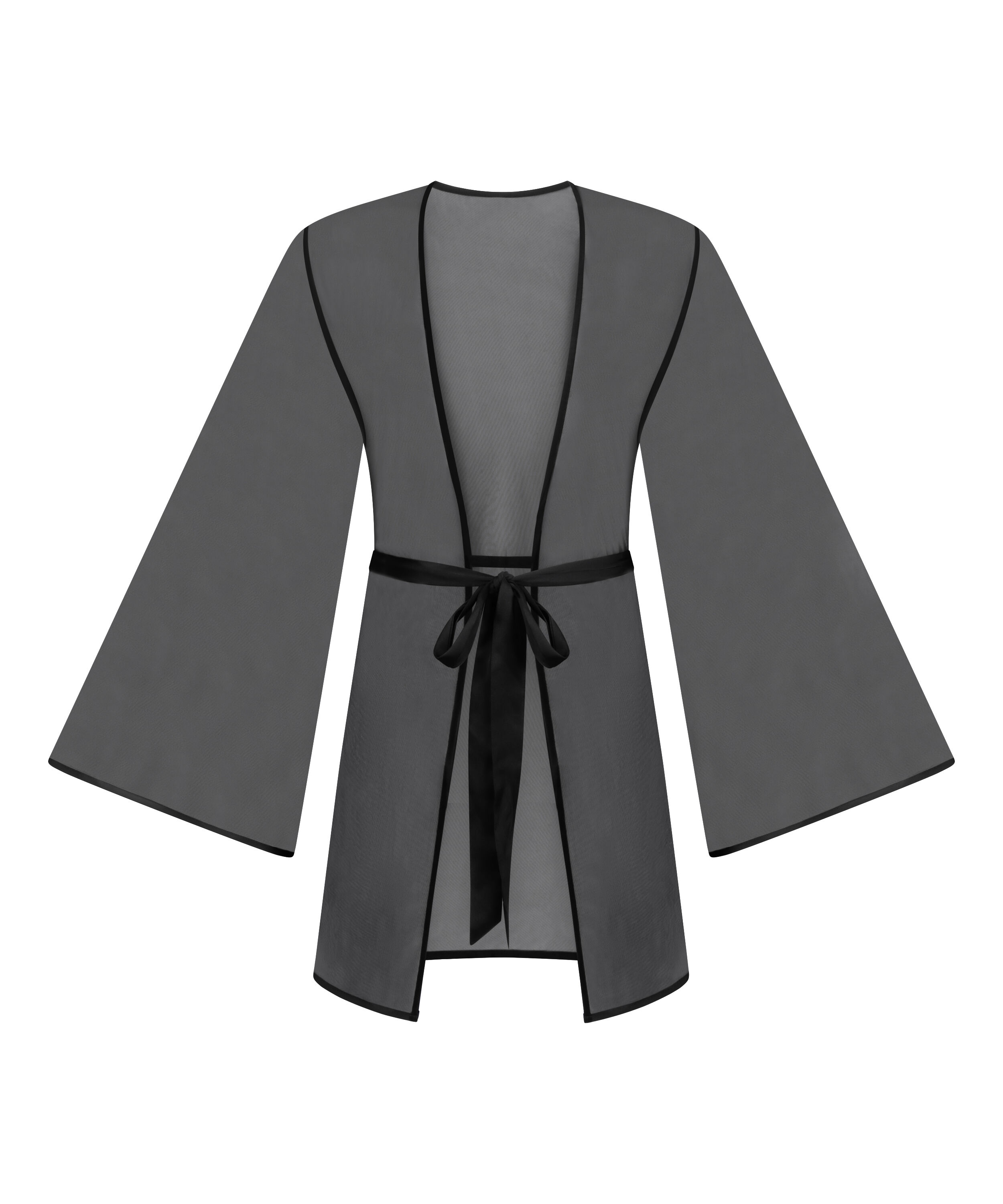 Kimono z siateczki Imani, Czarny