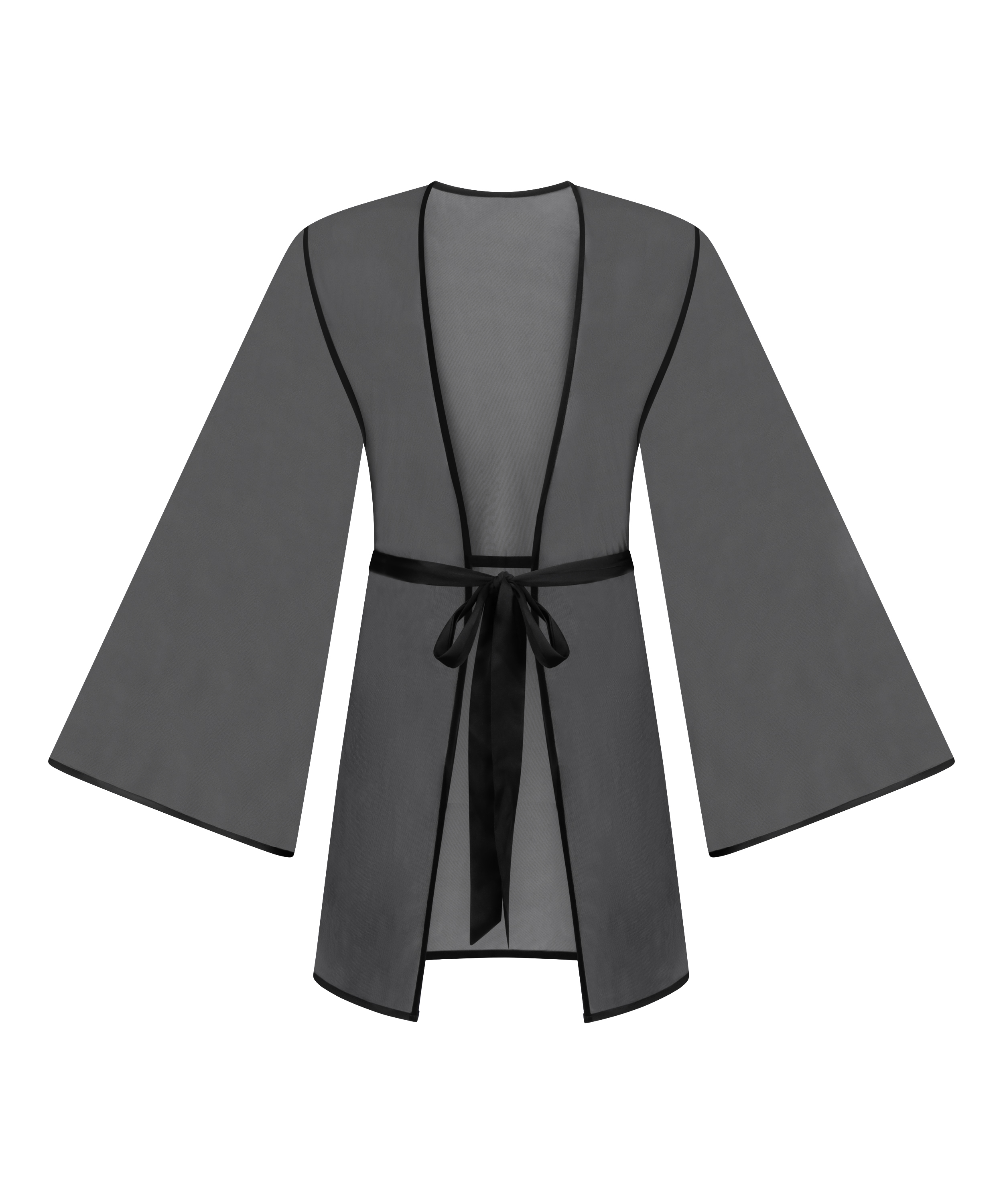Kimono z siateczki Imani, Czarny, main